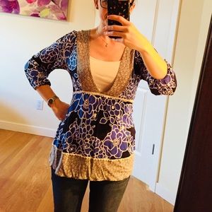 Anthropologie three-quarter length shirt 💫